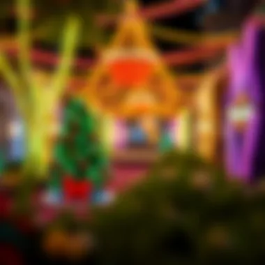 Colorful decorations for UAE holidays