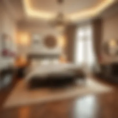 Cozy bedroom layout with budget-friendly decor items