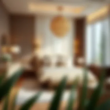 Elegant bedroom arrangement with cost-effective materials