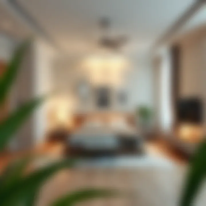 Modern minimalist bedroom design showcasing affordable furniture