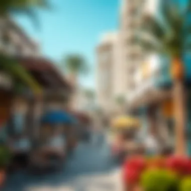 Community Life near Al Fattan Park View Vibrant community scene around Al Fattan Park View highlighting local shops and cafes