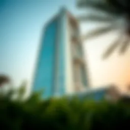 Exterior view of Al Manara Tower showcasing its modern architecture