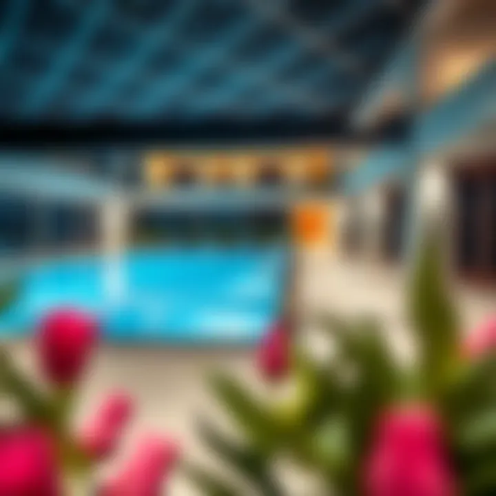 Amenities offered at Al Mas Tower including swimming pool and fitness center