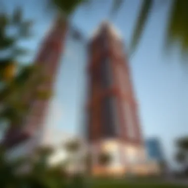 Stunning exterior view of Al Mas Tower showcasing its modern design