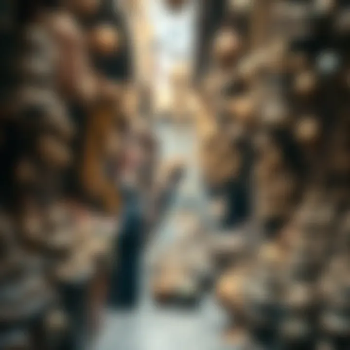 Artisans showcasing handcrafted items in Al Mina Souk