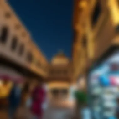 Stunning view of Al Mina Souk showcasing traditional architecture