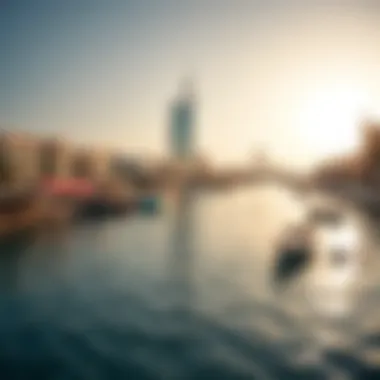 Scenic view of Dubai Creek highlighting the serene environment