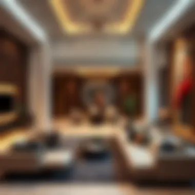 Luxurious interiors of a residence in Amber Studio City