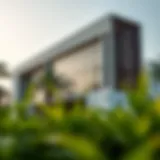 Exterior view of Ansar Gallery showcasing its modern architecture