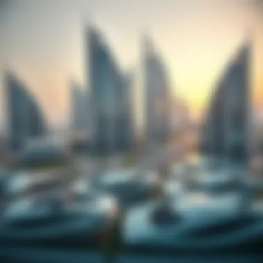 A panoramic view of Dubai's futuristic buildings