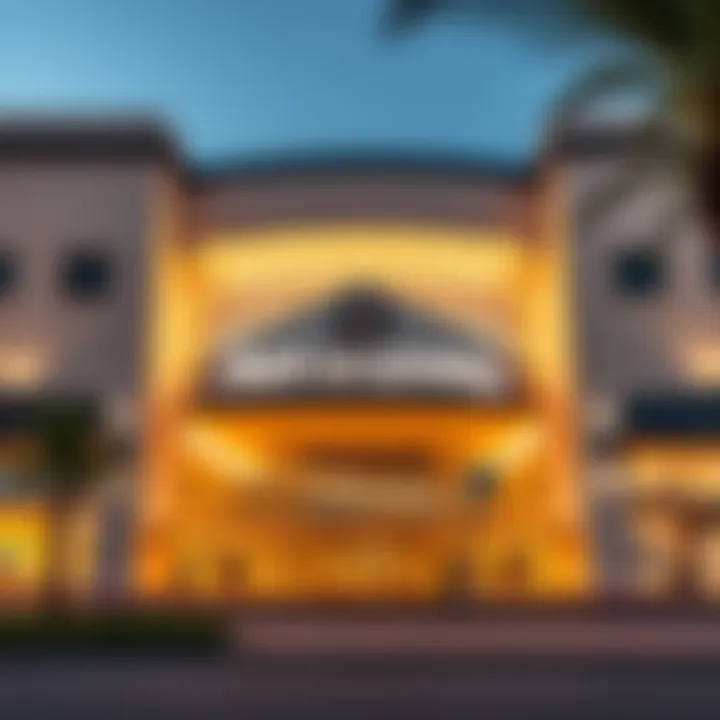 Stunning facade of the Art of Living Mall showcasing modern architecture