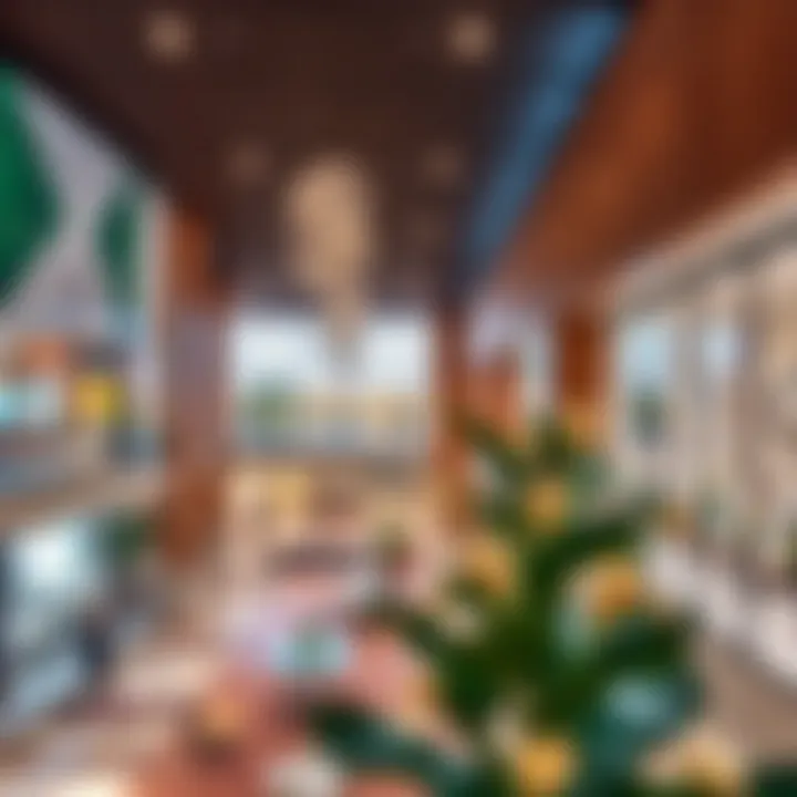 Interior view highlighting a blend of retail and wellness spaces