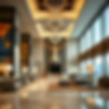 Luxurious lobby design of Ascott Park Place