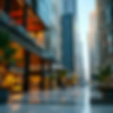 Commercial areas within Aykon City Tower