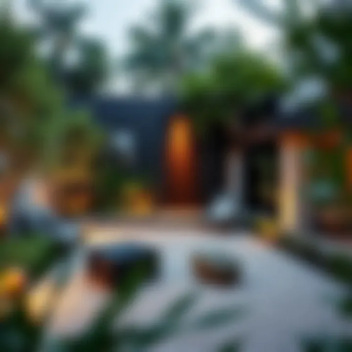 Tranquil Zen Garden Design in Backyard Aljada Peaceful Zen garden design in Backyard Aljada