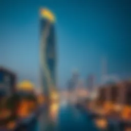 Stunning skyline view featuring Binghatti Canal Tower