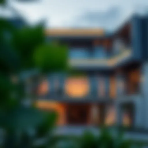 Architectural Elegance of Binghatti Jewels Stunning exterior view of Binghatti Jewels showcasing its architectural design