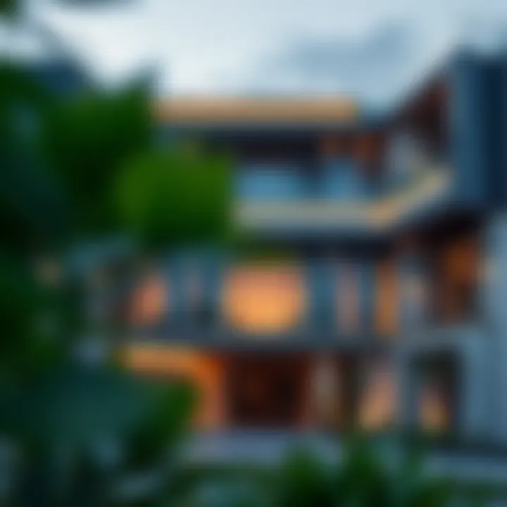 Architectural Elegance of Binghatti Jewels Stunning exterior view of Binghatti Jewels showcasing its architectural design