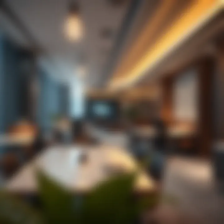 Innovative Office Spaces in Building 7 Interior workspace highlighting innovative office design