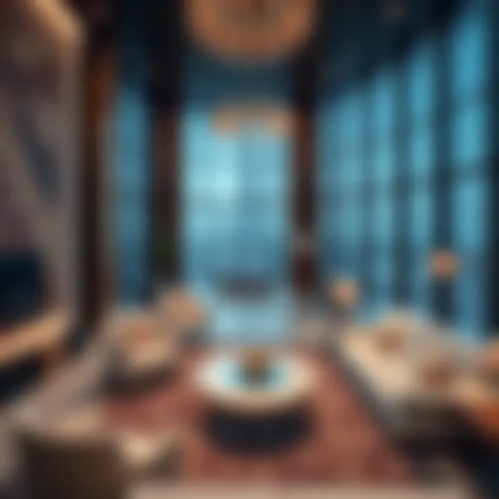 Luxurious interior of a Burj Khalifa residence