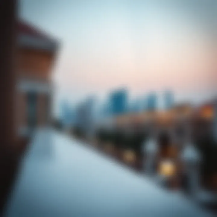 A panoramic view of Dubai's skyline featuring classic buildings