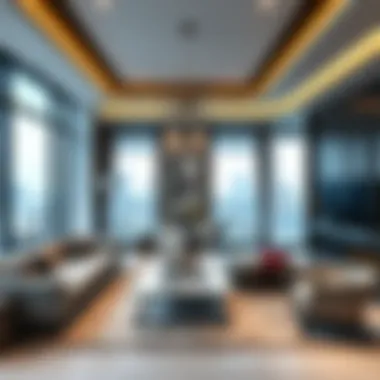 Contemporary living room renovation showcasing modern design elements