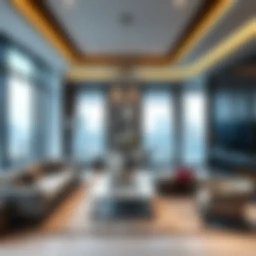 Modern Living Room Design in Dubai Contemporary living room renovation showcasing modern design elements