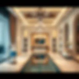 Luxurious cleaning service in a Dubai villa