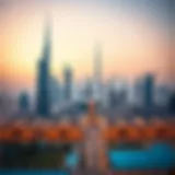 Stunning view of Dubai skyline showcasing luxury properties