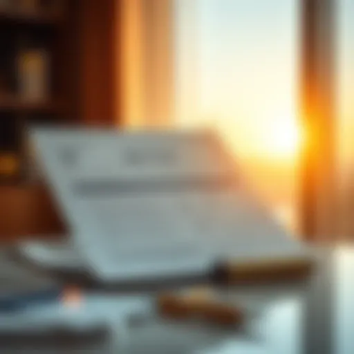 The Ejari Form: A Key Document in Dubai's Real Estate Ejari form displayed prominently on a desk