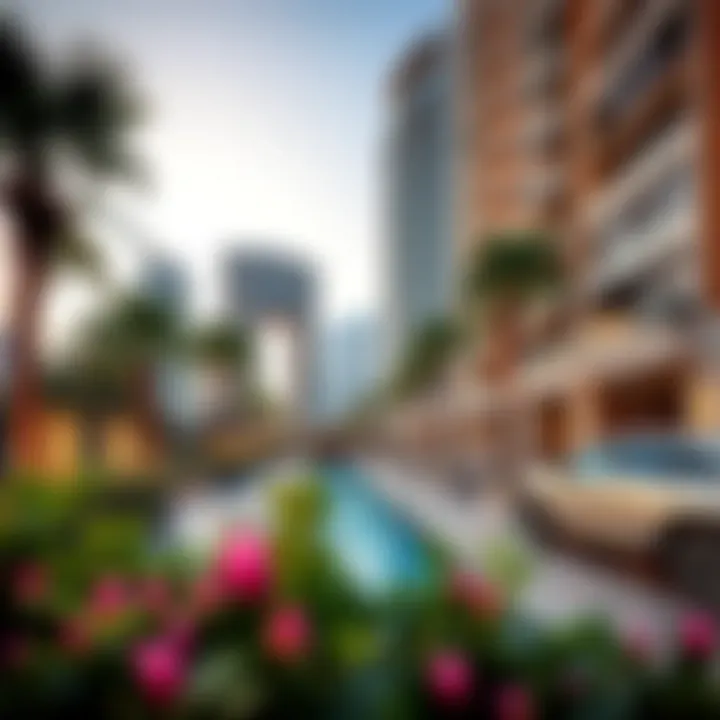 Luxurious urban amenities surrounding Creek Tower