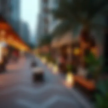 Vibrant community spaces along Dubai Creek fostering social interaction