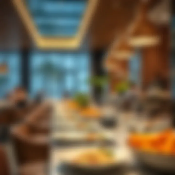 A vibrant dining scene at Jumeirah Beach Residence showcasing diverse culinary offerings