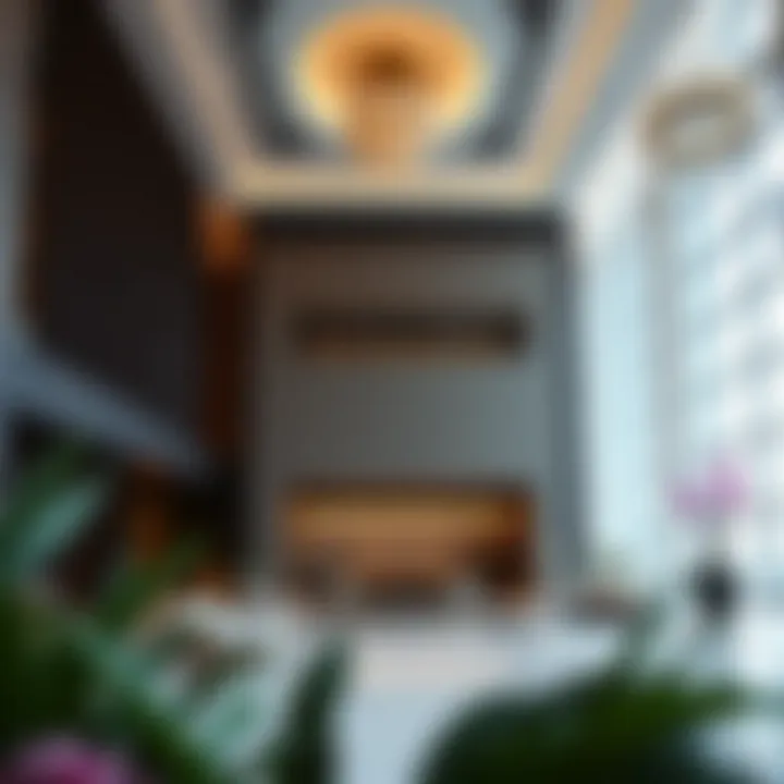 Elegant lobby interior of Damac Elegance Tower highlighting luxury design elements