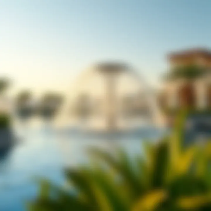 Exquisite Water Features Enhancing the Landscape Beautiful water features in Damac Lagoons