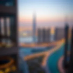 Stunning view of Damac Maison Bays Edge overlooking the Dubai skyline