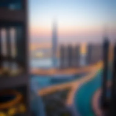 Stunning view of Damac Maison Bays Edge overlooking the Dubai skyline