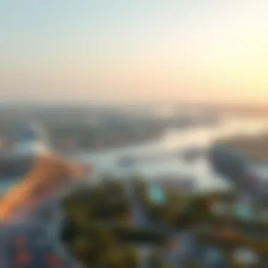 Conceptual rendering of Deira Island's proposed amenities and attractions