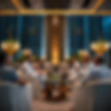 Investors discussing opportunities in Dubai's real estate market