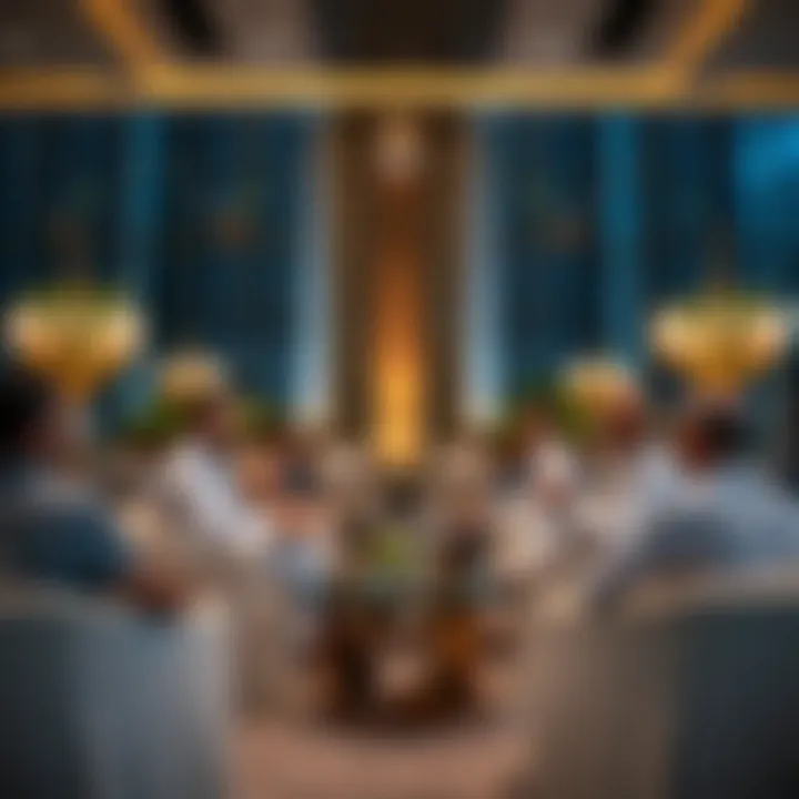 Investors discussing opportunities in Dubai's real estate market