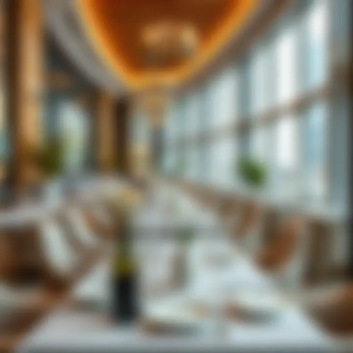 Upscale Dining Options in Uptown Mirdif An elegant dining setup illustrating upscale dining options