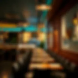 A vibrant ambiance showcasing a popular restaurant in Uptown Mirdif