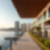Stunning waterfront view of Al Reem Island showcasing modern architecture and lush landscapes