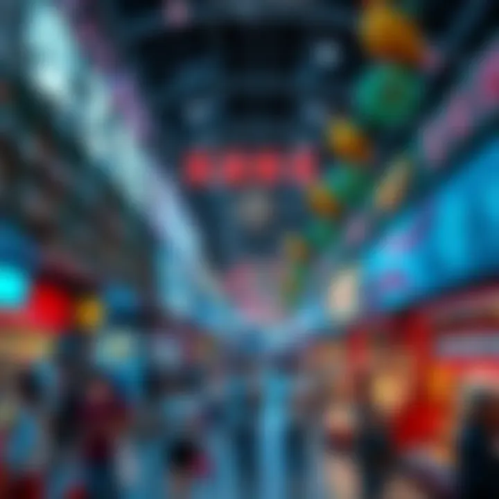 Interior shot of Dragon Mart bustling with shoppers