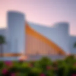 Exterior view of the Dubai Art Museum showcasing modern architecture