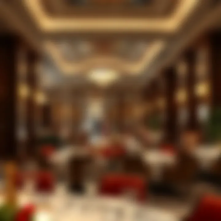 Exquisite dining experience at one of the restaurants in Dubai Caesars Palace