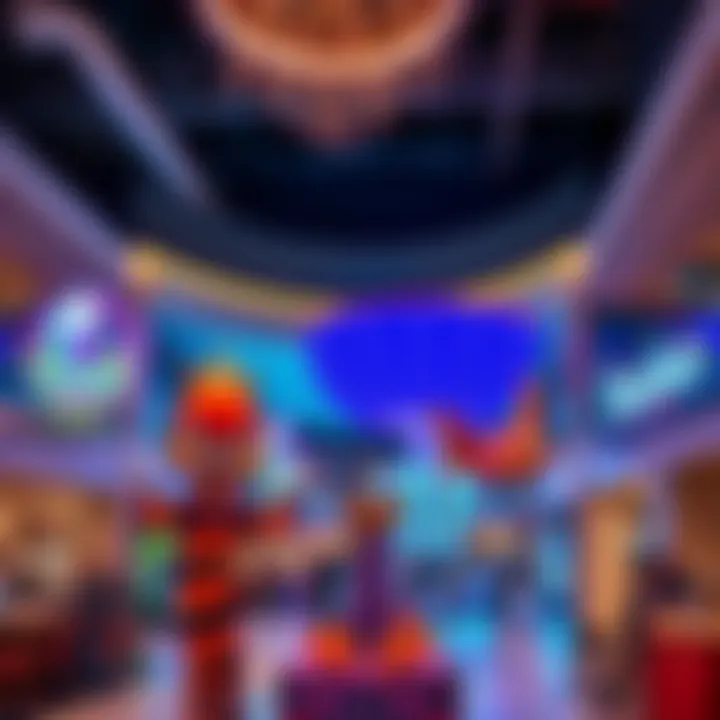 Entertainment zone featuring attractions and activities at Dubai Festival City Mall