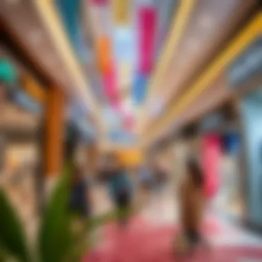Vibrant shopping experience inside Dubai Festival City Mall with diverse shops