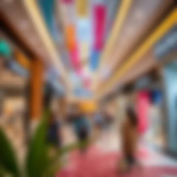 Vibrant shopping experience inside Dubai Festival City Mall with diverse shops