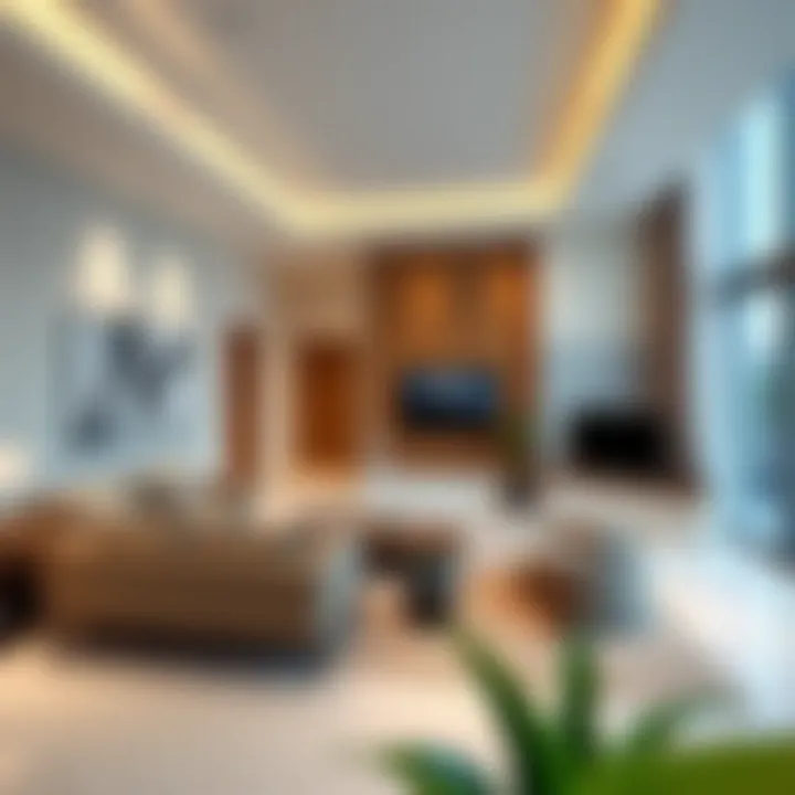 Spacious Living Area of Dubai Hills Maple Spacious living area of Dubai Hills Maple